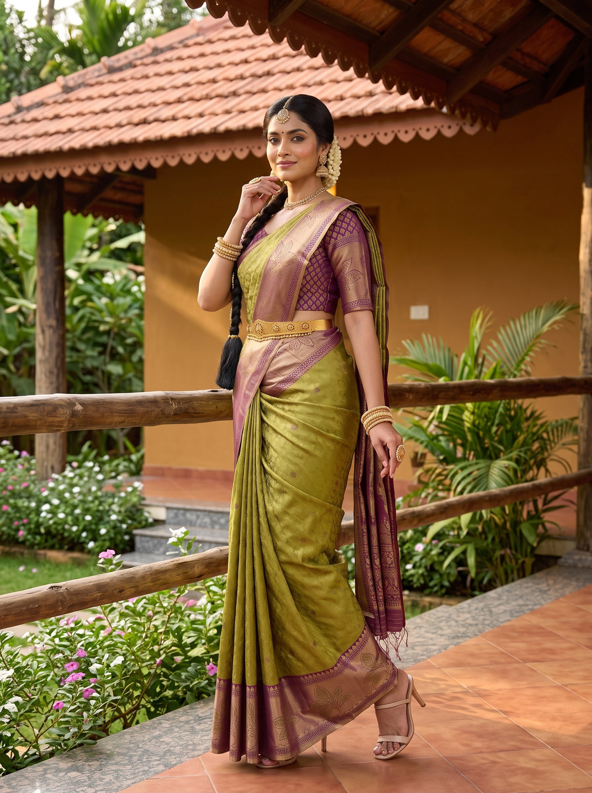 MIMOSA Saree Saree — pose 5 styling detail