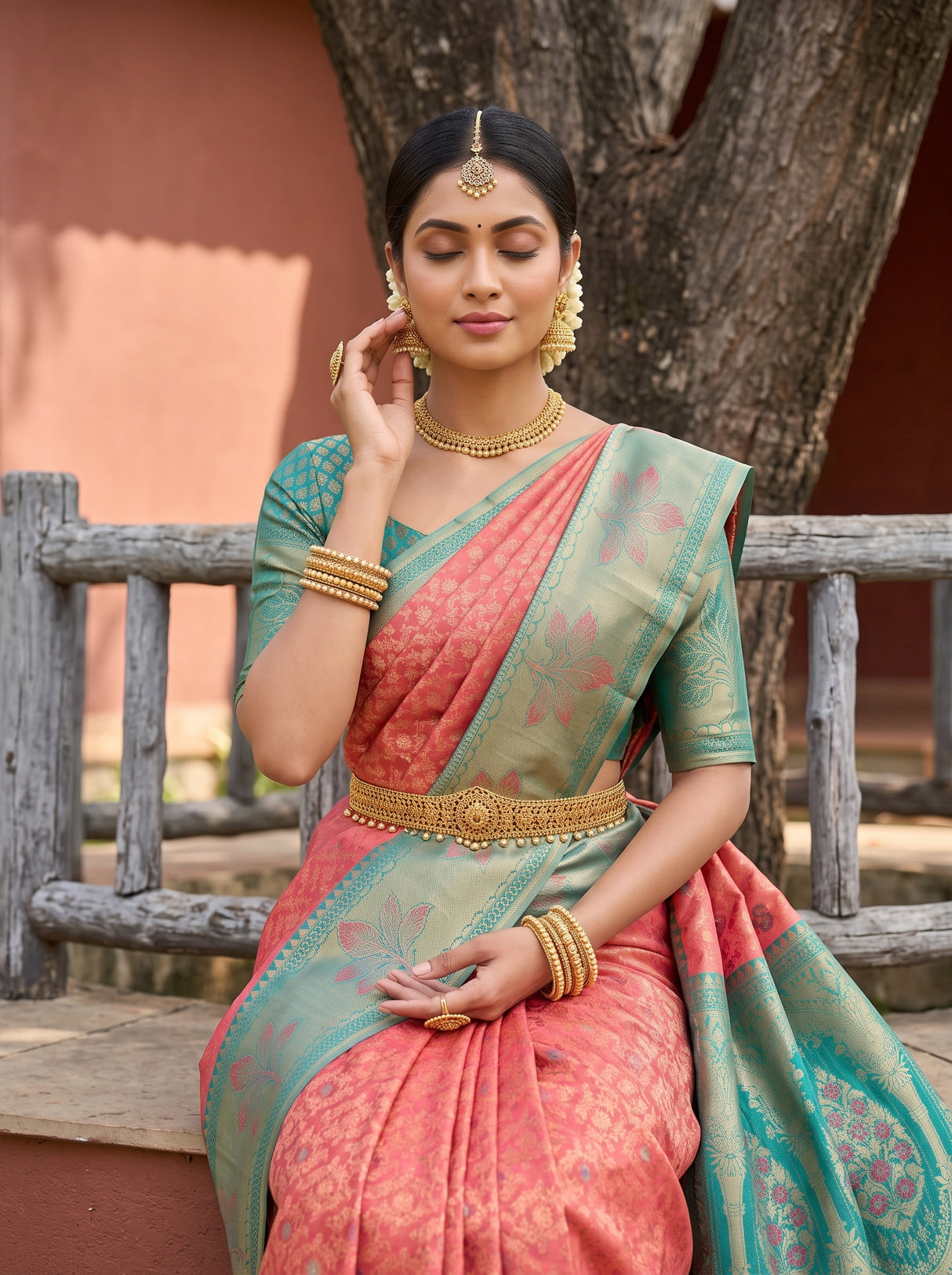 MIMOSA Saree Saree — pose 10 styling detail