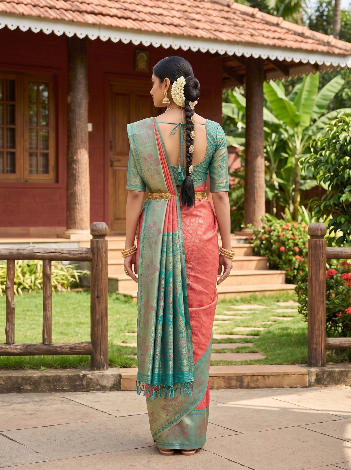 MIMOSA Saree Saree — pose 2 styling detail