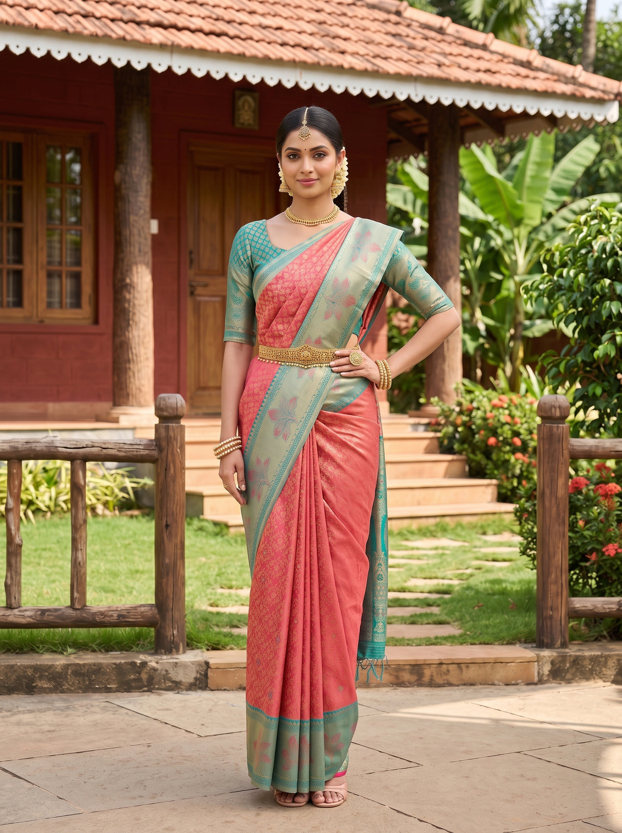 MIMOSA Saree Saree — pose 4 styling detail