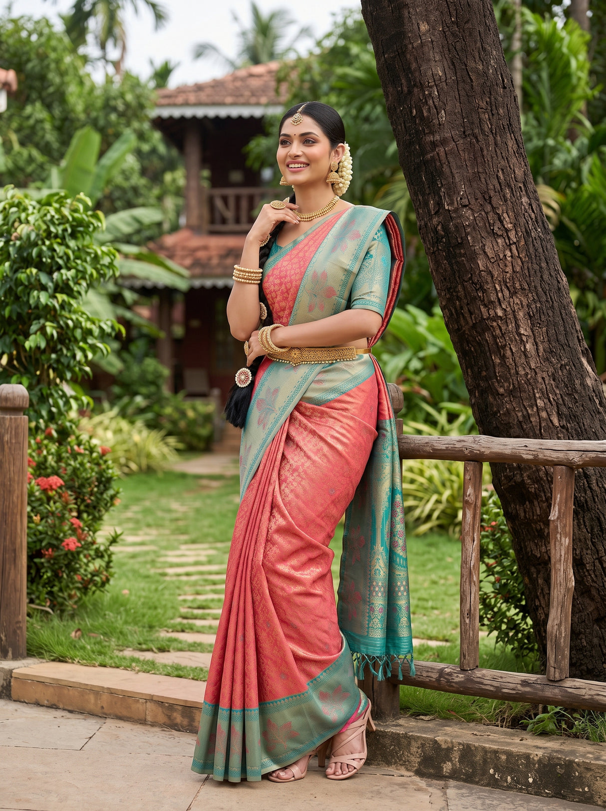 MIMOSA Saree Saree — pose 9 styling detail