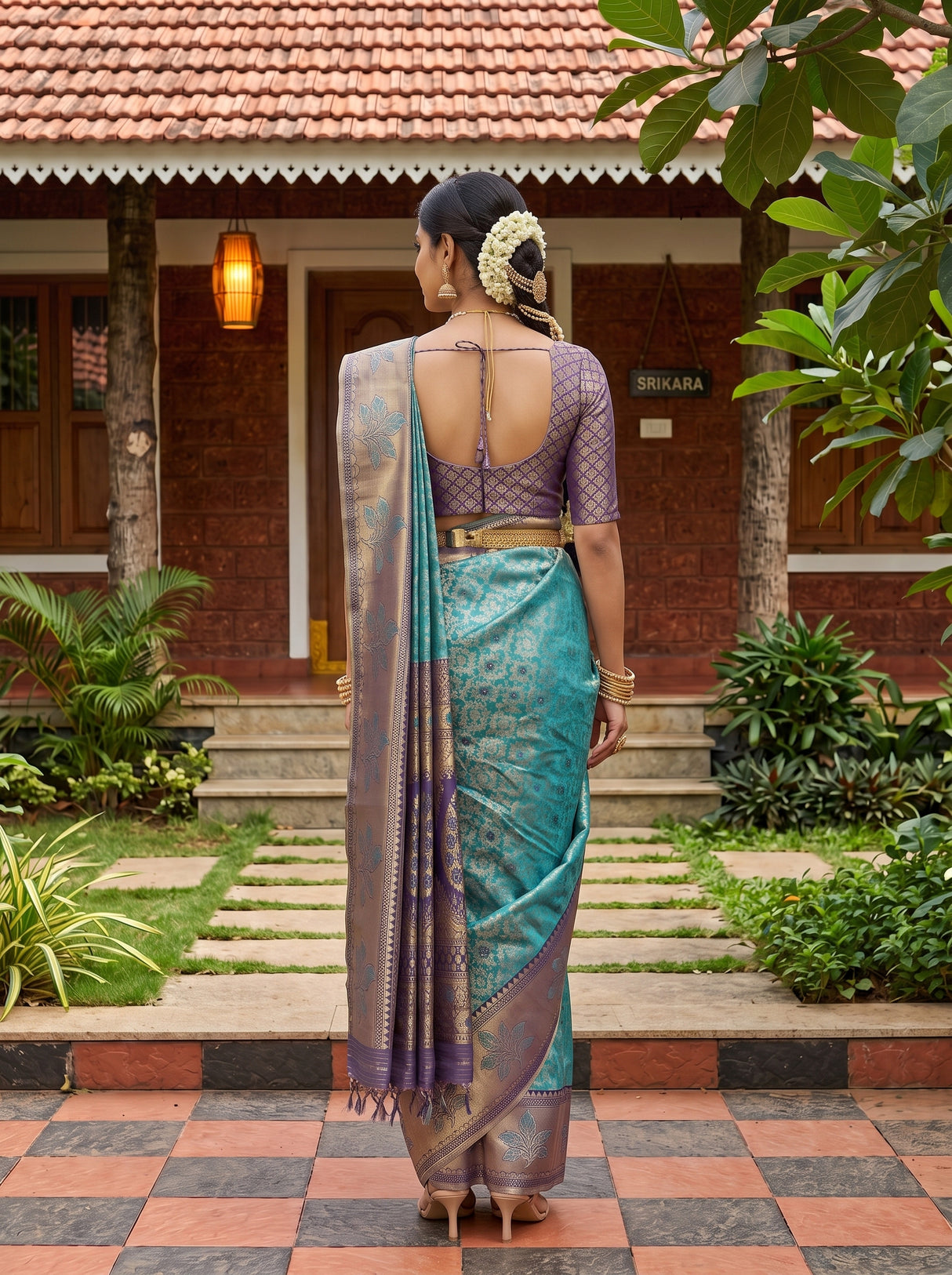 MIMOSA Saree Saree — pose 2 styling detail