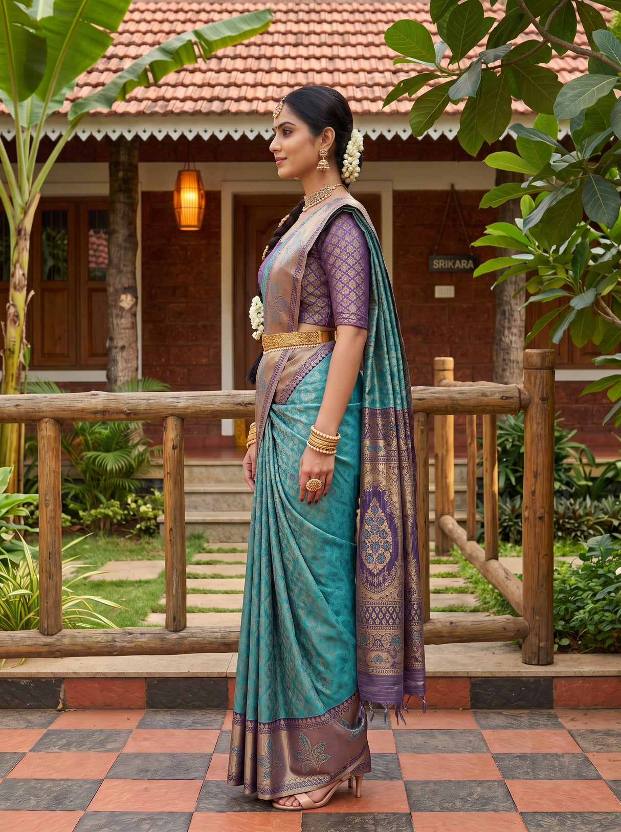 MIMOSA Saree Saree — pose 3 styling detail