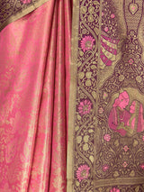 MIMOSA Gajari Kanjivaram Art Silk Saree — fleets shot full lifestyle