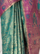 MIMOSA Rama Kanjivaram Art Silk Saree — fleets shot full lifestyle