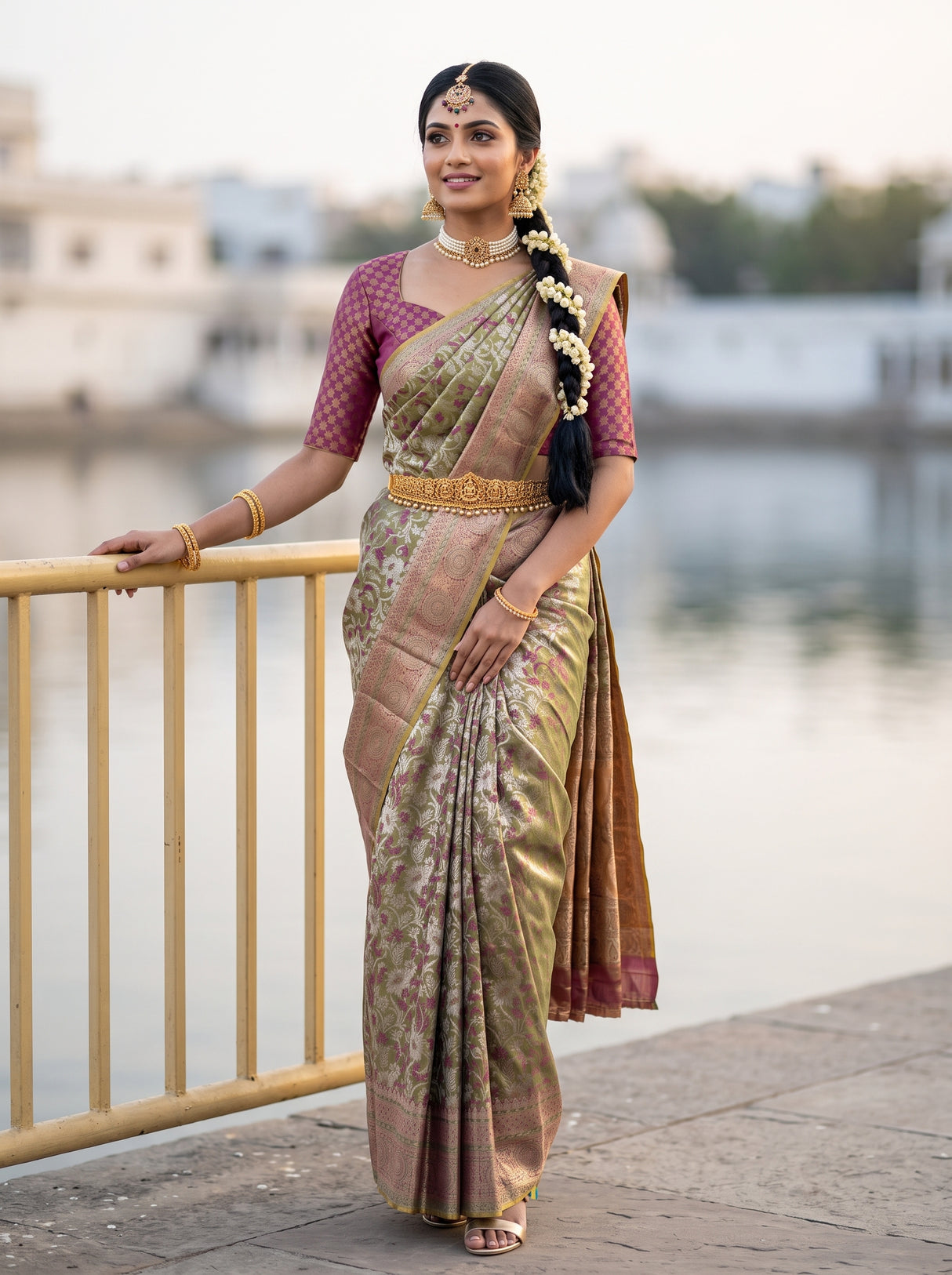 MIMOSA Saree Saree — front view on mannequin