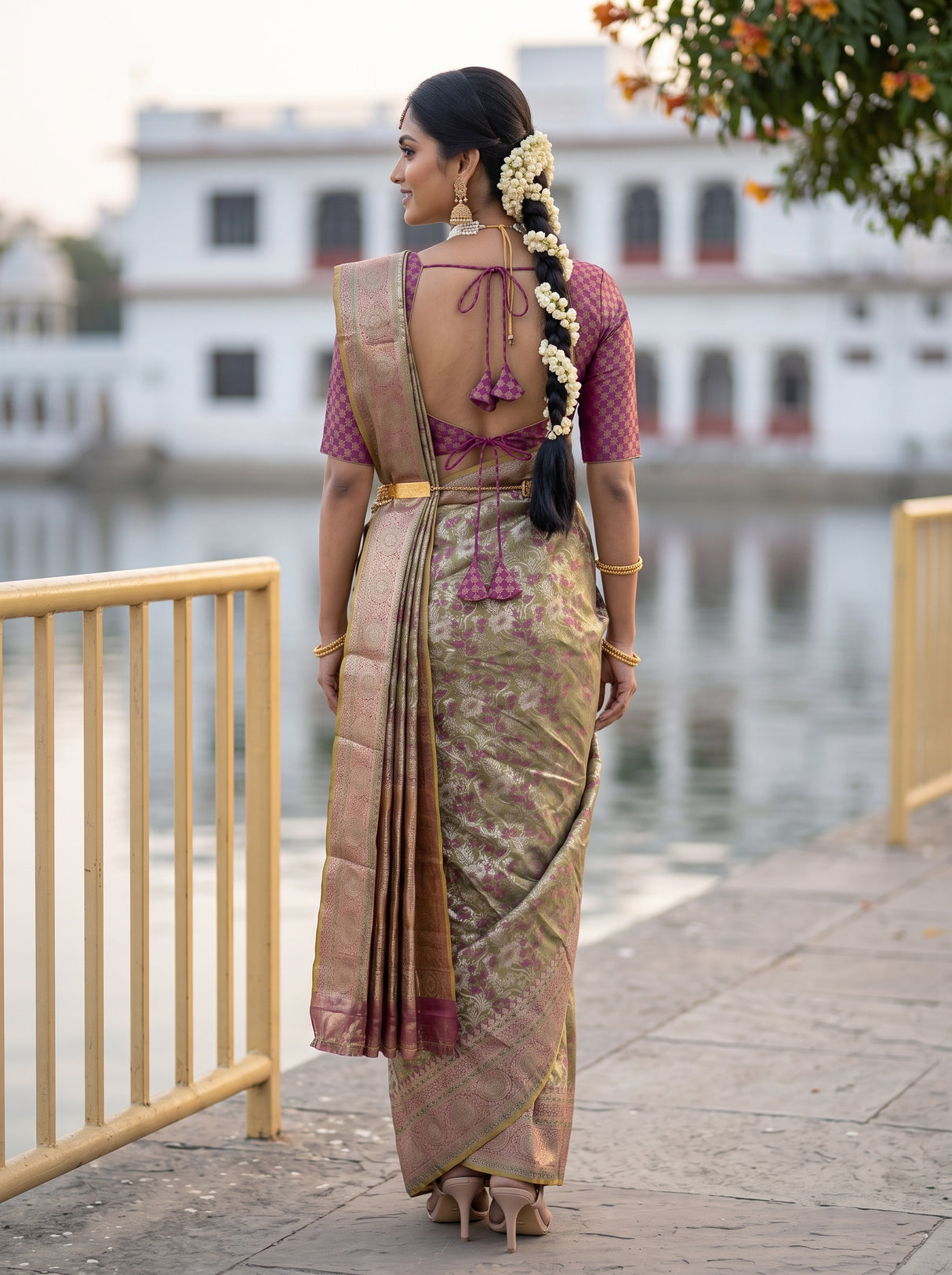 MIMOSA Saree Saree — pose 2 styling detail