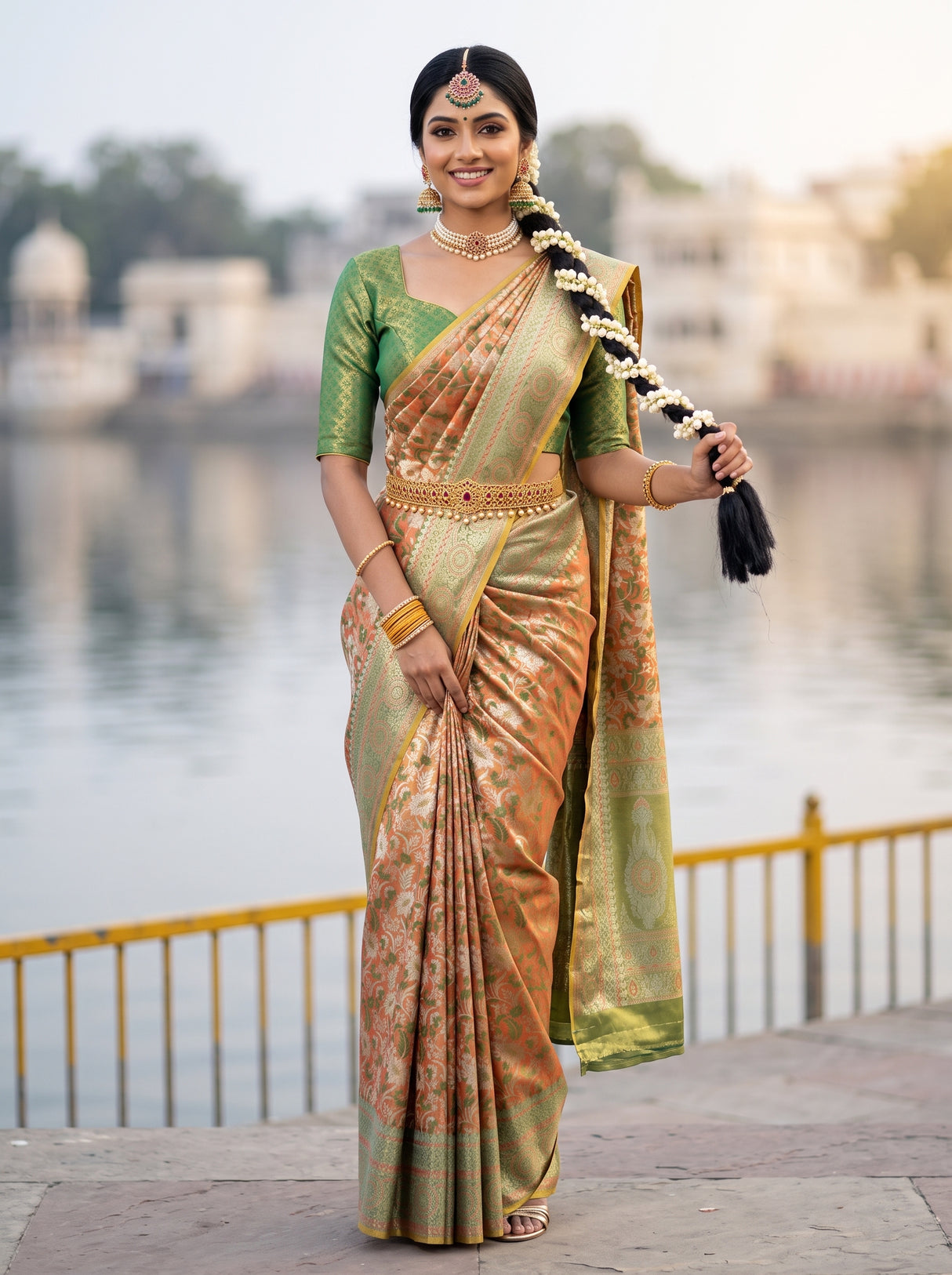 MIMOSA Saree Saree — front view on mannequin