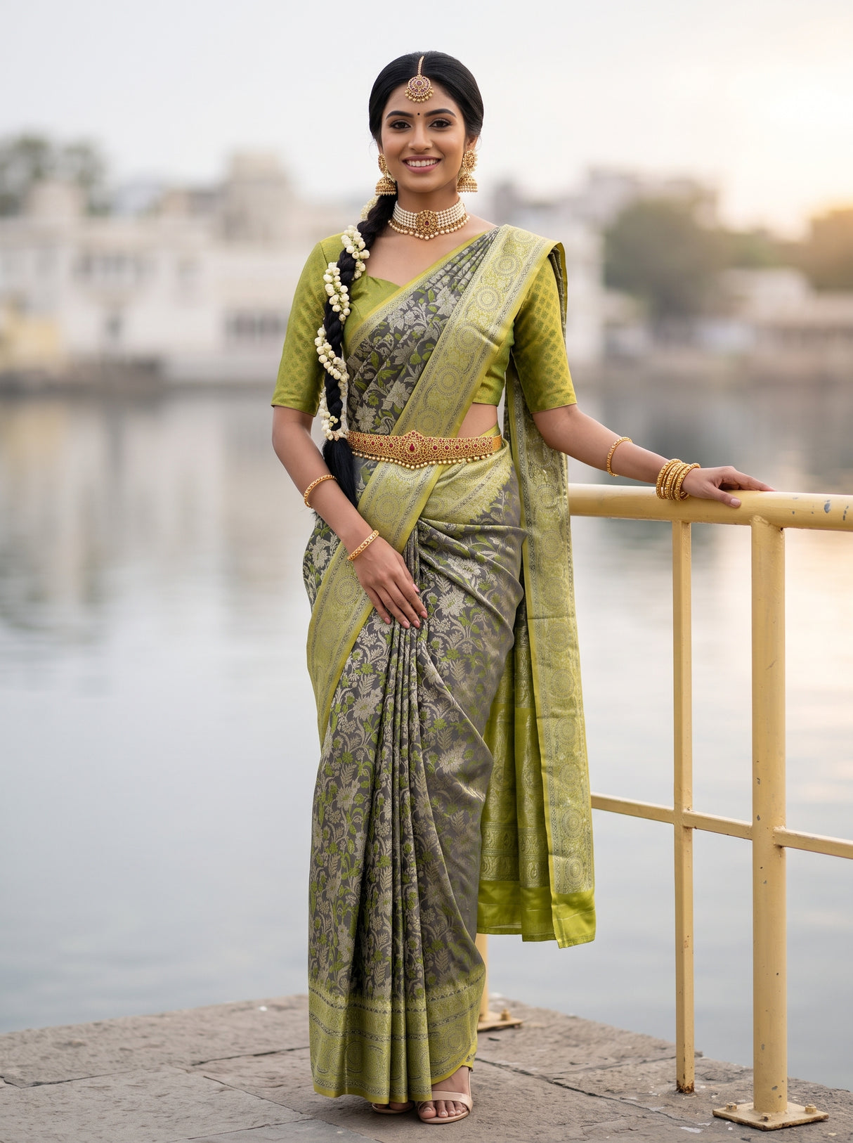 MIMOSA Saree Saree — front view on mannequin