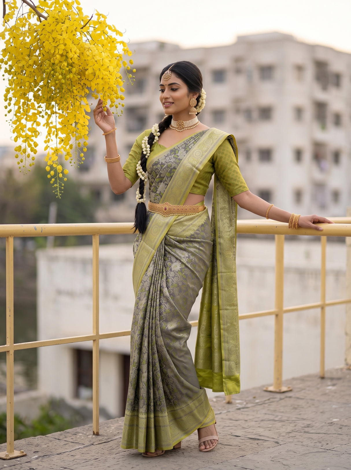 MIMOSA Saree Saree — pose 5 styling detail