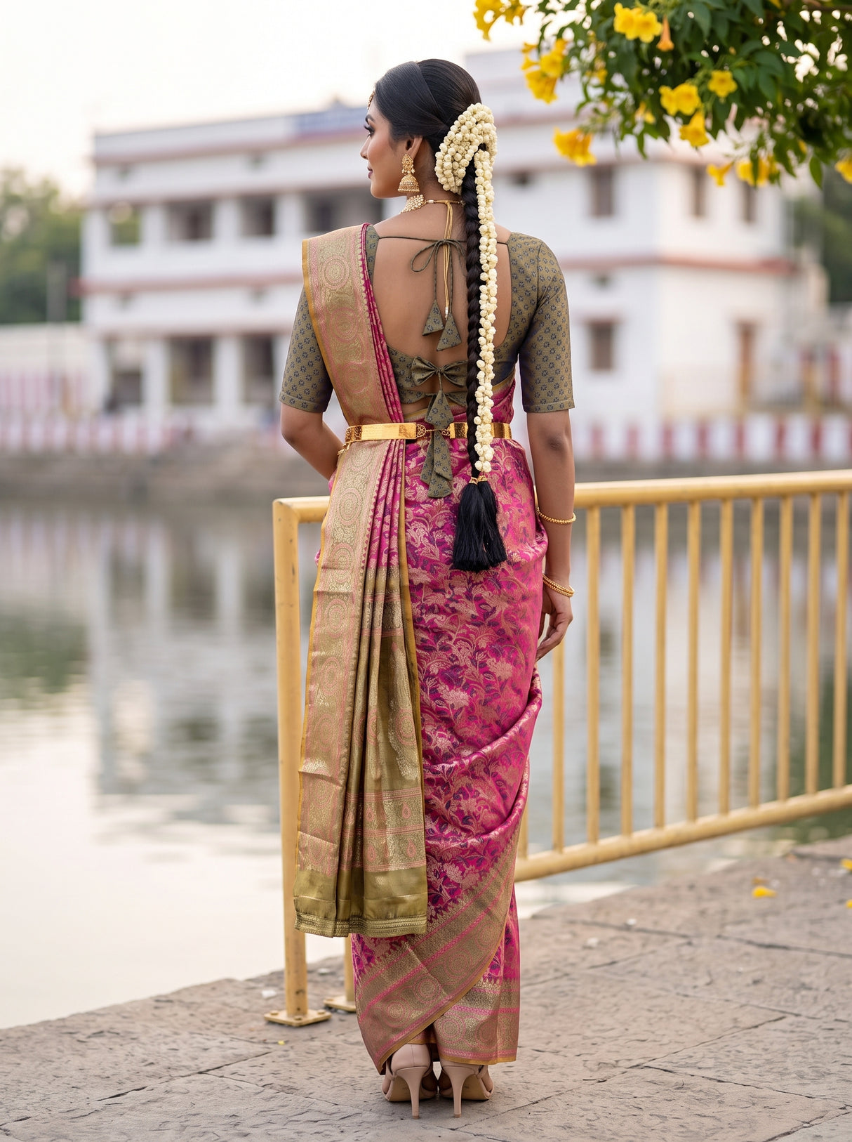 MIMOSA Saree Saree — pose 2 styling detail