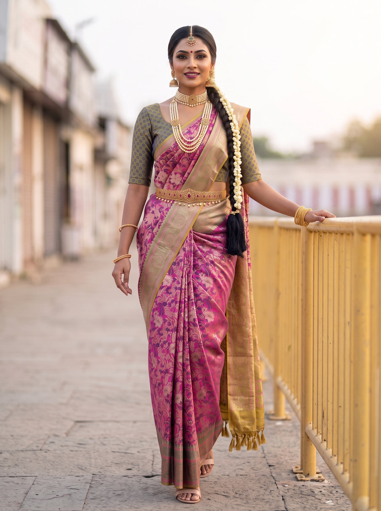 MIMOSA Saree Saree — pose 6 styling detail