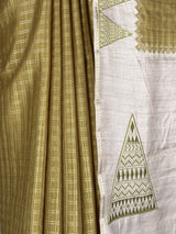 MIMOSA Olive Saree Saree — fleets shot full lifestyle