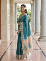 MIMOSA Sapphire Saree Saree — pose 5 styling detail