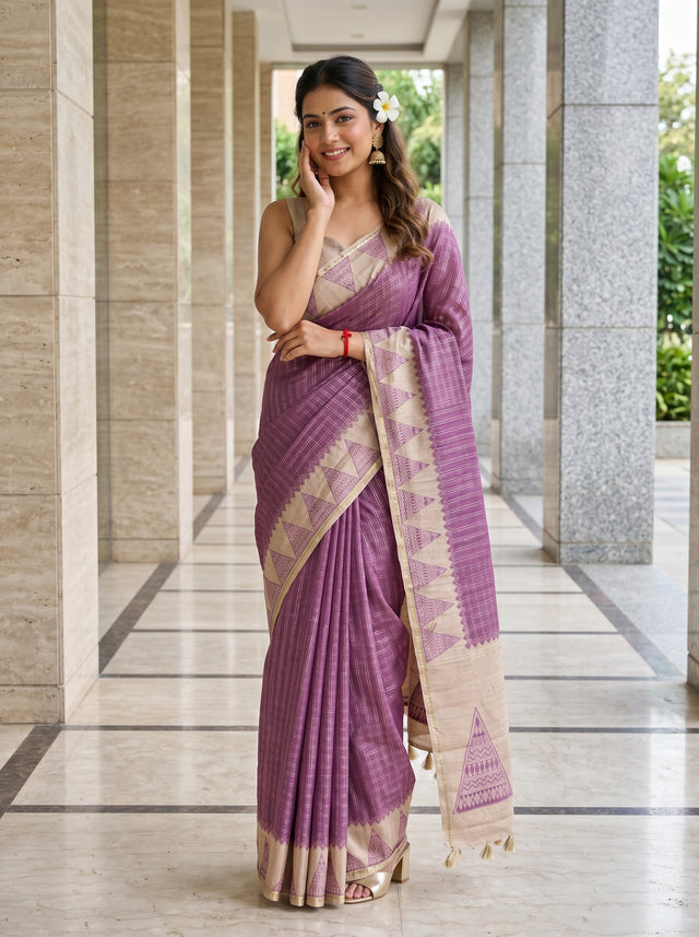 Wine  Saree