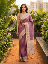 MIMOSA Magenta Saree Saree — pose 10 styling detail