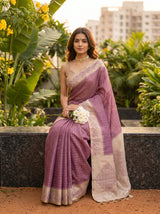 MIMOSA Magenta Saree Saree — pose 8 styling detail