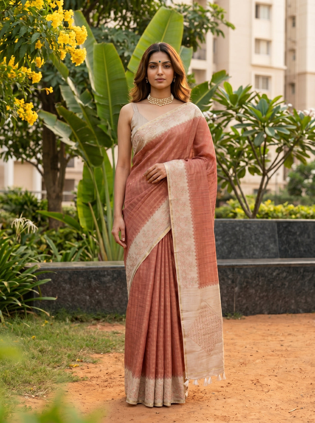 Maroon  Saree