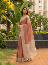 MIMOSA Maroon Saree Saree — pose 5 styling detail