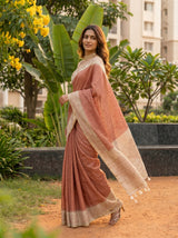 MIMOSA Maroon Saree Saree — pose 9 styling detail