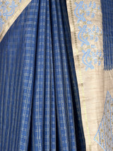 MIMOSA Royal Blue Saree Saree — fleets shot full lifestyle