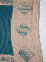 MIMOSA Sapphire Saree Saree — pallu and zari work detail