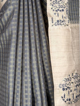 MIMOSA Grey Saree Saree — fleets shot full lifestyle