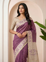MIMOSA Magenta Saree Saree — pose 10 styling detail