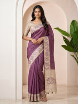 Magenta  Saree