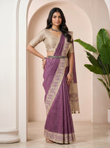 MIMOSA Magenta Saree Saree — pose 4 styling detail