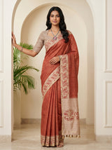 Maroon  Saree