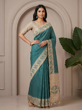 MIMOSA Sapphire Saree Saree — pose 4 styling detail
