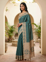 MIMOSA Sapphire Saree Saree — pose 5 styling detail