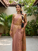 MIMOSA Gajari Kanjivaram Art Silk Saree — pose 10 styling detail