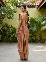 MIMOSA Gajari Kanjivaram Art Silk Saree — pose 7 styling detail