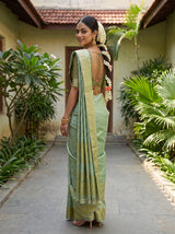 MIMOSA Rama Kanjivaram Art Silk Saree — pose 7 styling detail