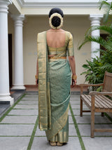MIMOSA Sapphire Saree Saree — pose 2 styling detail