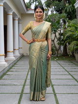 MIMOSA Sapphire Saree Saree — pose 4 styling detail