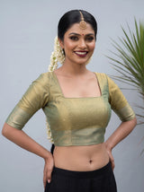 MIMOSA Sapphire Saree Saree — blouse close-up