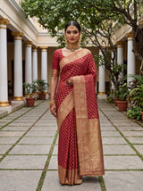 Strawberry  Saree
