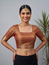MIMOSA Strawberry Saree Saree — blouse close-up