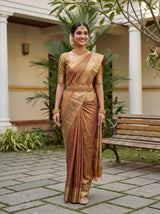 MIMOSA Wine Saree Saree — pose 6 styling detail