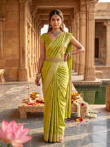 MIMOSA Olive Saree Saree — pose 4 styling detail