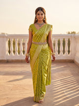 MIMOSA Olive Saree Saree — pose 6 styling detail