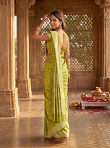 MIMOSA Olive Saree Saree — pose 7 styling detail