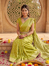 MIMOSA Olive Saree Saree — pose 8 styling detail