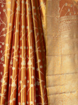 MIMOSA Orange Saree Saree — fleets shot full lifestyle