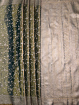 MIMOSA Sapphire Saree Saree — pallu and zari work detail