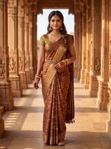 Wine  Saree