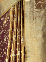 MIMOSA Wine Saree Saree — fleets shot full lifestyle